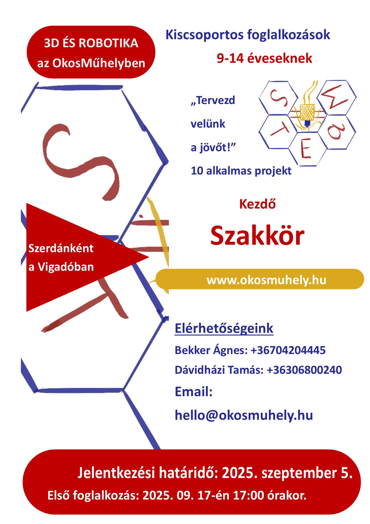 2025 februárban induló szakkörünk szórólapja